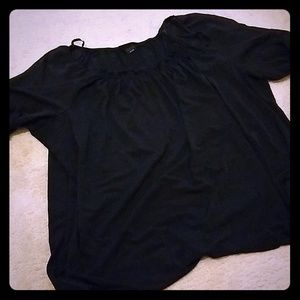 Sheer short sleeved blouse